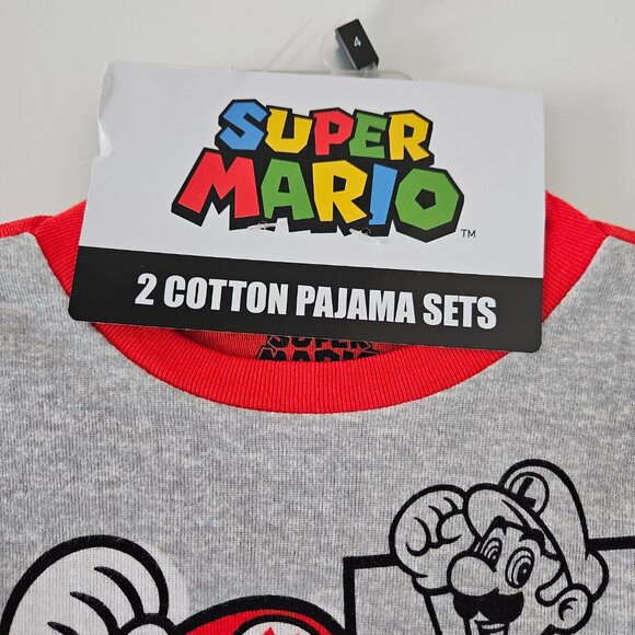 Set of Boys size 4 Pajama Sets/ 2 pairs Super Mario NWT - Picture 3 of 11